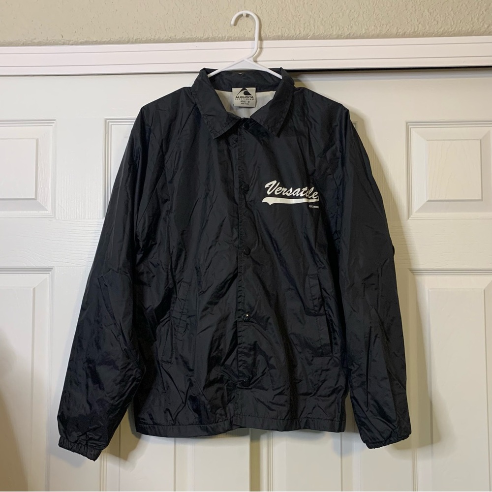 Augusta Sports Wear Black Coach Versatile Windbreaker Jacket